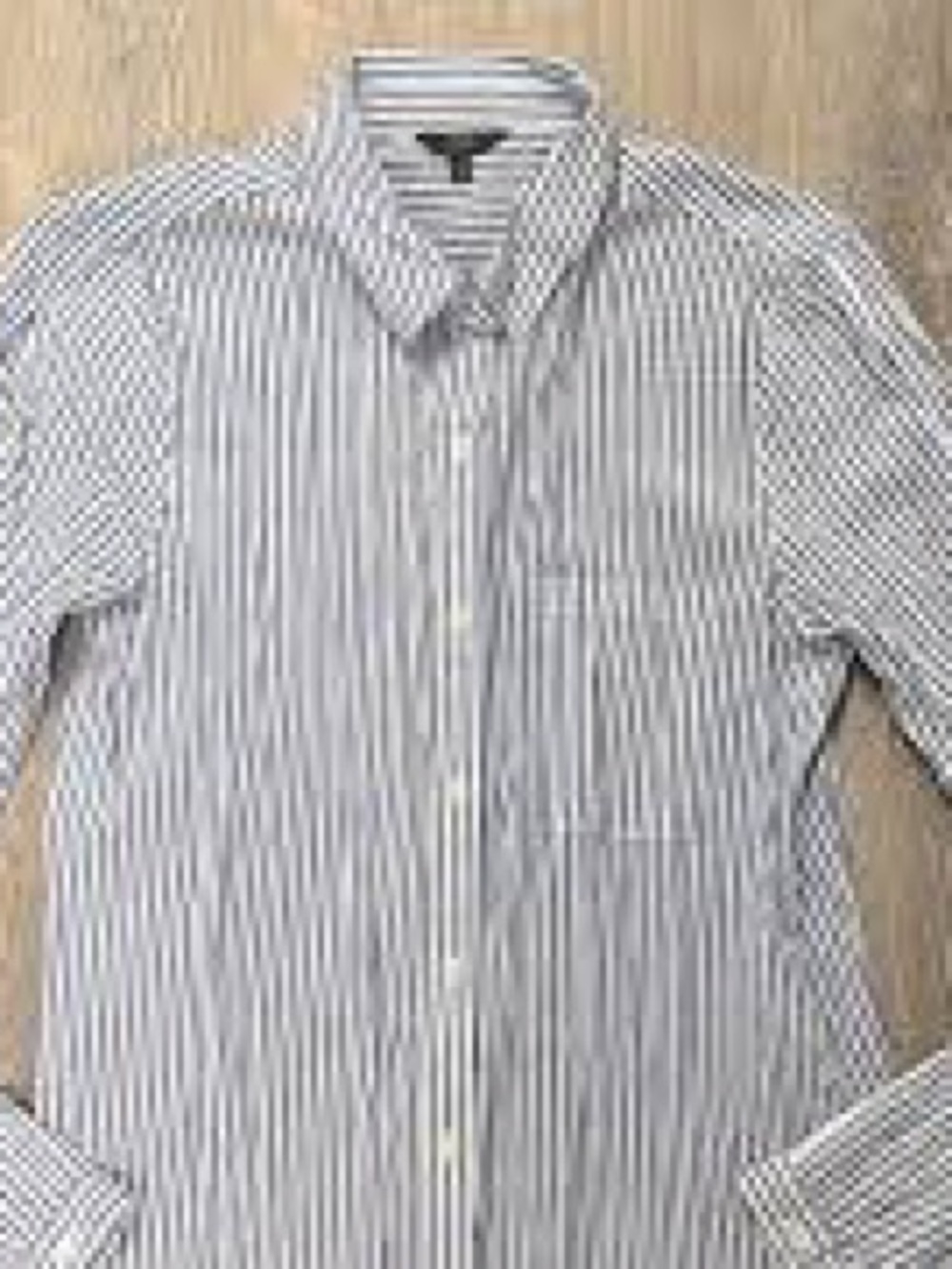 Joe's Jeans Blue and White Striped Button-Down Blouse